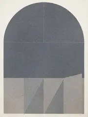 Dimore by Giuseppe Uncini, 1984, mixed media on paper, offered Dec 2017