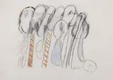 Jorgen Haugen Sorensen, Composizione, 1965, mixed media on paper