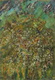 Pompilio Mandelli, L'autunno delle lunarie, 2004, oil and acrylic on canvas