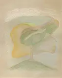 Cesare Andreoni, Grande albero, pastel on card