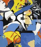 Giangiacomo Spadari, Appunti, enamel on canvas