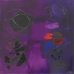 Gino Morandis, Sua Eminenza il Cardinale sta pensando, 1993, mixed media on canvas