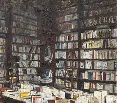 Massimo Giannoni, Libreria, 1999, oil on canvas