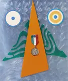 Enrico Baj, Hebt gij't Lichaamlijk, 1968, Collage