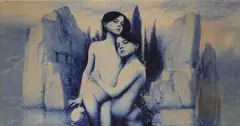 Vettor Pisani, Senza titolo, 2001, autentica dell'autore on foto.