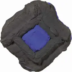 Bram Bogart, Zwartruitblauw, 1983, mixed media on panel
