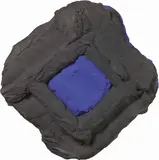 Bram Bogart, Zwartruitblauw, 1983, mixed media on panel