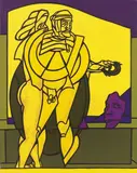 Valerio Adami, Bassorilievo, 2005, oil on canvas