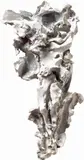 Lucio Fontana, Crocifisso, 1955, Scultura in ceramica smaltata