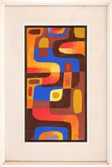 Léon Gischia, untitled, mixed technique on paper transferred to board