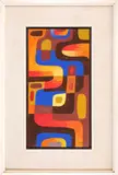 Léon Gischia, untitled, mixed technique on paper transferred to board