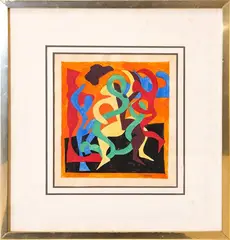 Léon Gischia, untitled, mixed media on paper