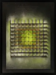 Franco Costalonga, Structuring, 1997, mixed media on cardboard