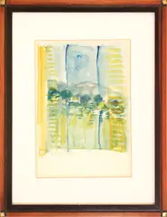Alberto Gianquinto, untitled, watercolor on cardboard