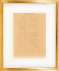 Figure (recto) Figure (verso) by Tancredi Parmeggiani, pencil drawing on paper, offered Jul 2026