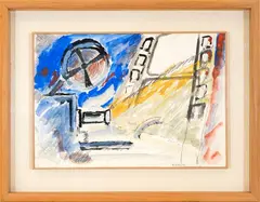 Raoul Schultz, untitled, mixed media on paper