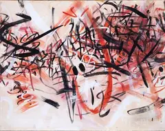 Raoul Schultz, untitled, mixed media on canvas paper