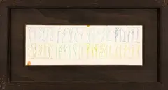 Riccardo Licata, Composition, 1993, pastels on cardboard