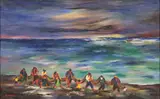 Giovanni Omiccioli, Seascape, oil on canvas