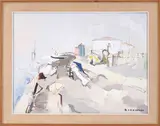 Landscape by Giampaolo Domestici, 1968, oil on canvas, offered Jul 2026