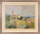 Renato Trevisan, Saint Eulalia, 1974, oil on canvas