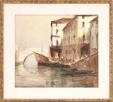 Luigi Pagan, Chioggia, oil on canvas