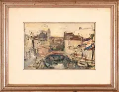Neno Mori, Saint Trovaso, 1964, oil on panel