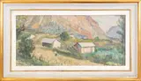 Luigi Cobianco, Mountain landscape, 1944, oil on canvas