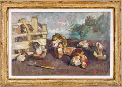 Still life by Carlo Cherubini, oil on canvas, offered Jul 2026