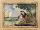 Rodolfo Paoletti, Venetian scene, oil on panel