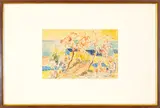 Piero Slongo, Autumn in Mazzorbo, watercolor on cardboard