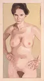 Federico Velludo, Naked, 2001, oil on panel