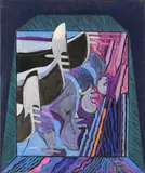 Danilo Bergamo, untitled, mixed media on canvas