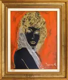 Harry Jelinek, Face, oil on masonite