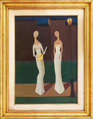 Antenore Magri, Musicians, 1976, oil on canvas