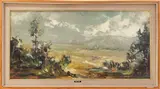 Robert Faganel, Landscape, oil on panel