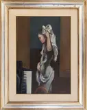 Luigi Voltolina, The bride, oil on canvas
