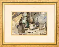 Neno Mori, Still life, 1964, oil on panel