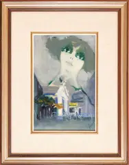Renato Borsato, Face, oil on canvas
