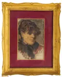 Pietro Fragiacomo, Venetian woman, oil on canvas