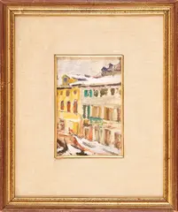 Marco Novati, Venice, oil on cardboard