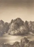 Serse Roma, Paris Air, 1994, graphite on paper applied to aluminum