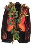 Ludovico Deluigi, The Return of the Firebird, mixed technique and applications on fabric jacket