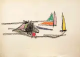 Saverio Rampin, untitled, 1966, mixed media on paper