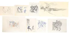 Vittorio Basaglia, Various subjects, lot of