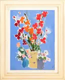 Renato Borsato, Flowers, oil on canvas