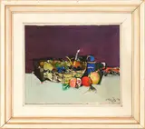 Lino Dinetto, Fruit, 1976, oil on canvas
