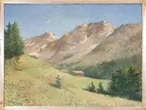 Noël Quintavalle, Mountain landscape, 1935, oil on canvas