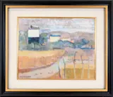 Paolo Cavinato, Landscape, oil on masonite