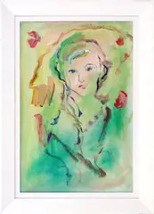 Ernesto Treccani, Face, oil on canvas